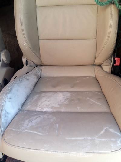 renovation siège auto cuir