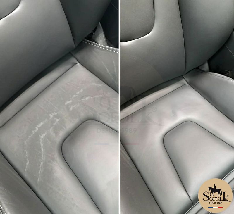 Couleur en Cuir Noir Réparation Colorant restaurateur mini cooper s one d intérieurs de voiture sièges