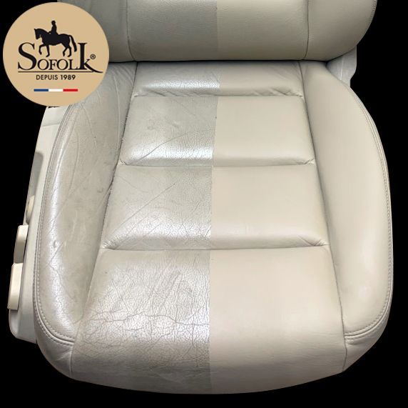 HG peinture sièges en cuir 250ml crème blanc